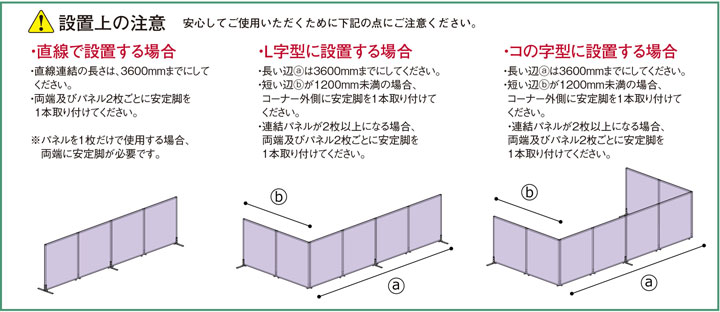 設置上の注意