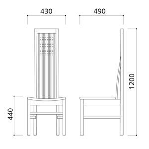 アマネ チェアサイズ