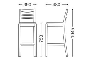 ハビティS75（既製品）カウンターサイズ