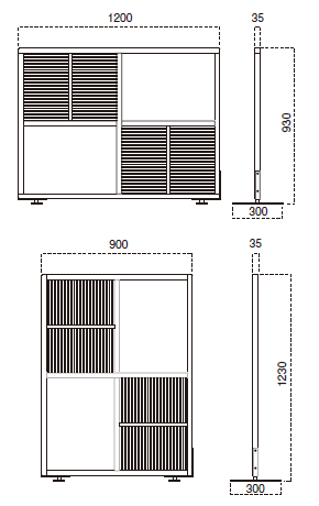 和風衝立 6160-9126サイズ