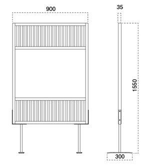 衝立6150-9127 タテサイズ