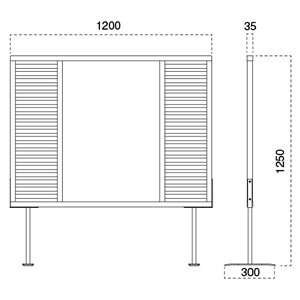 衝立6150-9127 ヨコサイズ