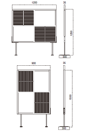 衝立6160-9127 サイズ