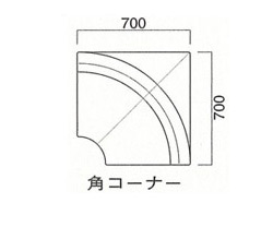 クルー角コーナーサイズ