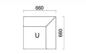 アトースU（角コーナー）サイズ