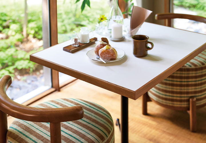 ST-001 メラミン化粧板/木縁巻き